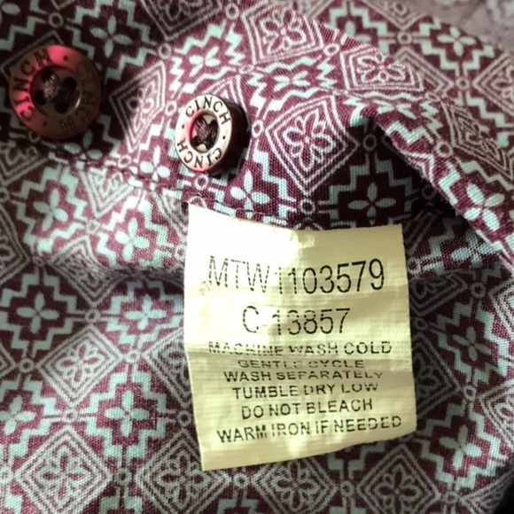 CINCH Men's Modern Fit Button Down Shirt - Picture 7 of 7